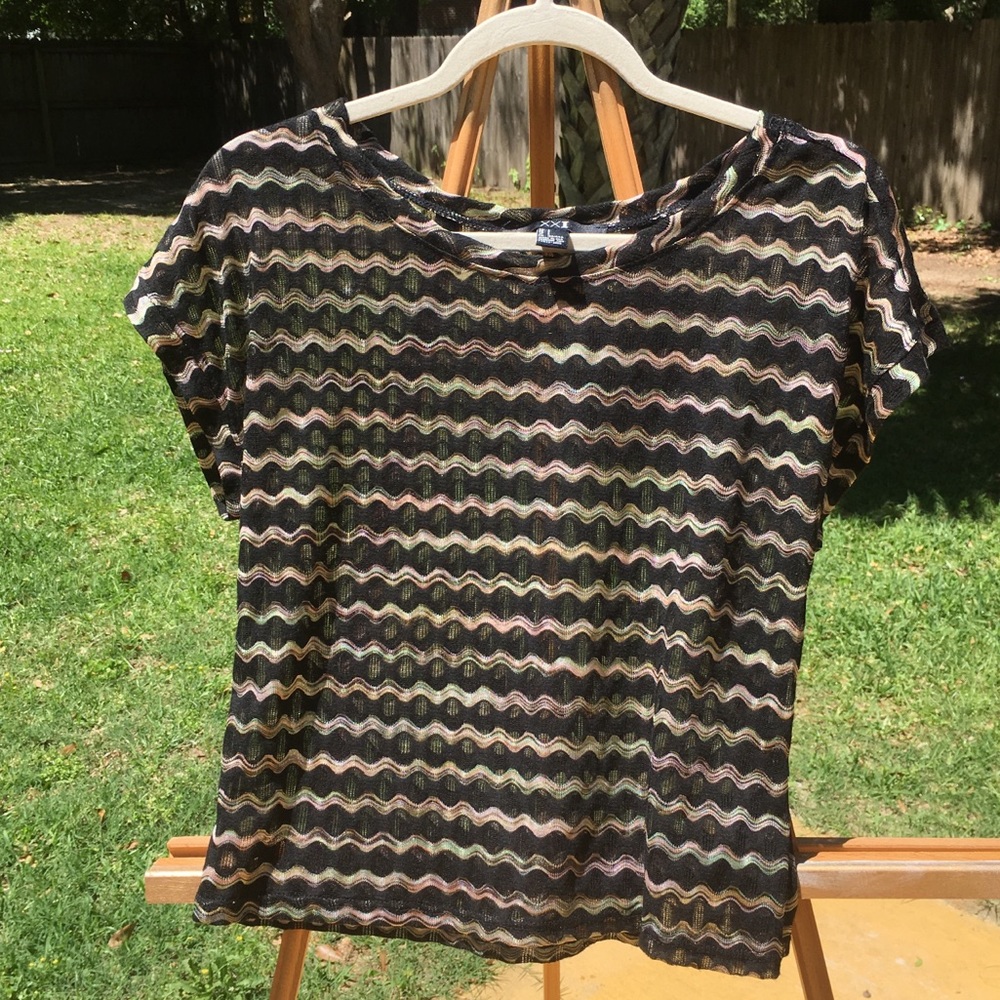 Black and multicolor top from forever 21
